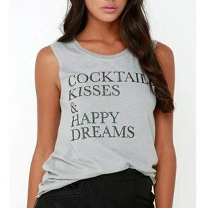 Chaser Cocktail Kisses Happy Dreams  Tank Top